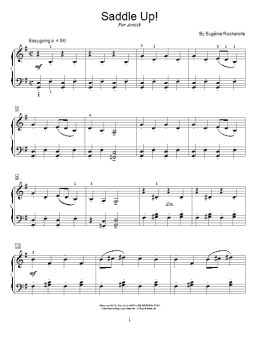 page one of Saddle Up! (Educational Piano)
