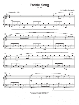 page one of Prairie Song (Educational Piano)