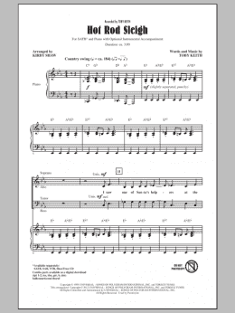 page one of Hot Rod Sleigh (SATB Choir)