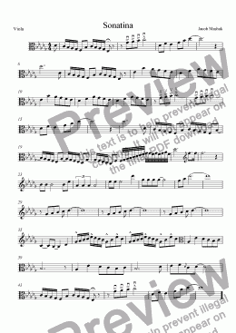 page one of Petite Sonatinas De Noel Pour Mes Amis - Viola