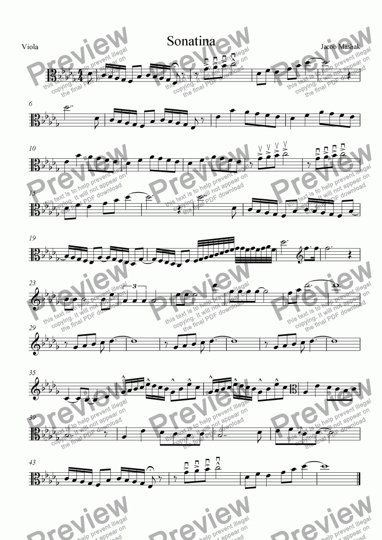 page one of Petite Sonatinas De Noel Pour Mes Amis - Viola