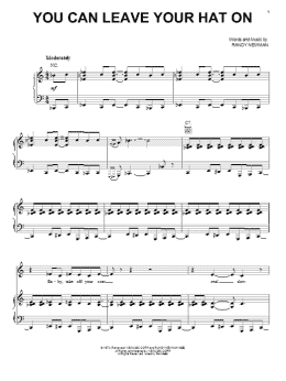 page one of You Can Leave Your Hat On (Piano, Vocal & Guitar Chords (Right-Hand Melody))