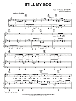 page one of Still My God (Piano, Vocal & Guitar Chords (Right-Hand Melody))