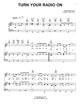 page one of Turn Your Radio On (Piano, Vocal & Guitar Chords (Right-Hand Melody))