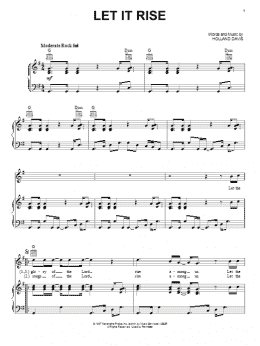 page one of Let It Rise (Piano, Vocal & Guitar Chords (Right-Hand Melody))