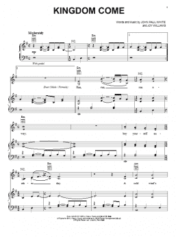 page one of Kingdom Come (Piano, Vocal & Guitar Chords (Right-Hand Melody))