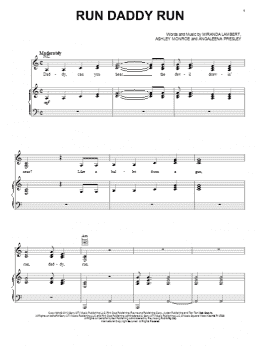 page one of Run Daddy Run (Piano, Vocal & Guitar Chords (Right-Hand Melody))
