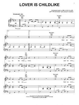 page one of Lover Is Childlike (Piano, Vocal & Guitar Chords (Right-Hand Melody))