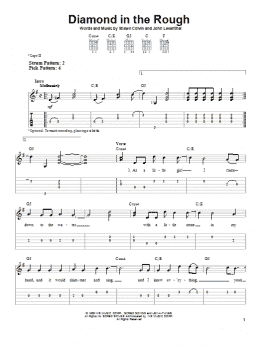 page one of Diamond In The Rough (Easy Guitar Tab)