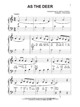 page one of As The Deer (arr. Phillip Keveren) (Beginning Piano Solo)