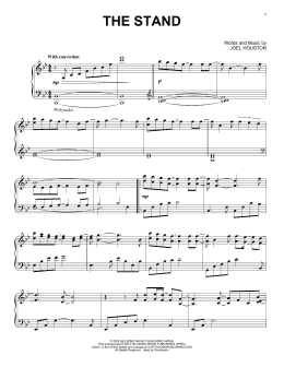 page one of The Stand (Piano Solo)