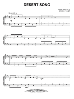 page one of Desert Song (Piano Solo)