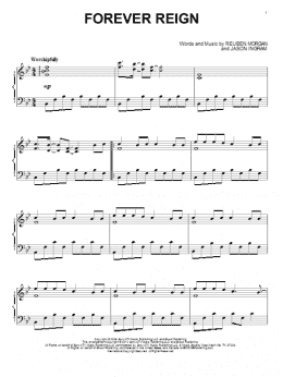 page one of Forever Reign (Piano Solo)