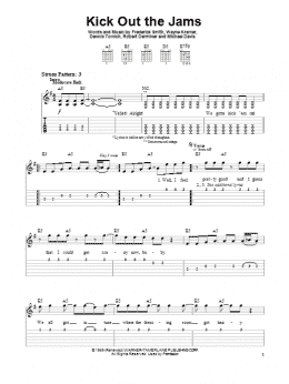 page one of Kick Out The Jams (Easy Guitar Tab)