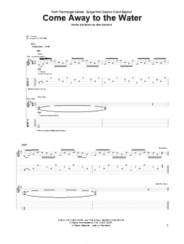page one of Come Away To The Water (Guitar Tab)