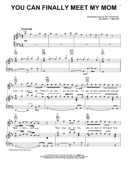 page one of You Can Finally Meet My Mom (Piano, Vocal & Guitar Chords (Right-Hand Melody))