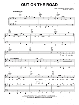 page one of Out On The Road (Piano, Vocal & Guitar Chords (Right-Hand Melody))
