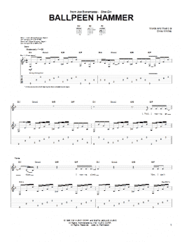 page one of Ballpeen Hammer (Guitar Tab)