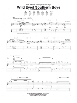 page one of Wild Eyed Southern Boys (Guitar Tab)