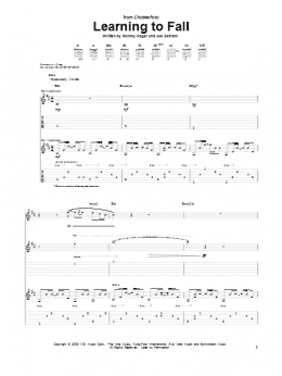 page one of Learning To Fall (Guitar Tab)
