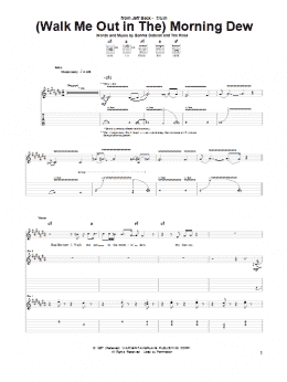 page one of (Walk Me Out In The) Morning Dew (Guitar Tab)