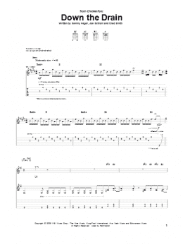 page one of Down The Drain (Guitar Tab)