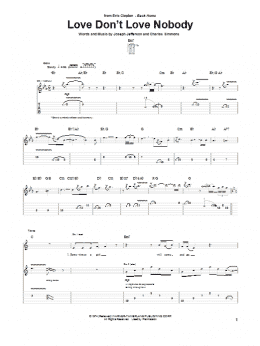 page one of Love Don't Love Nobody (Guitar Tab)