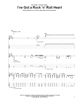 page one of I've Got A Rock 'N' Roll Heart (Guitar Tab)
