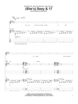 page one of (She's) Sexy And 17 (Guitar Tab)