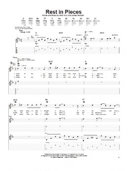page one of Rest In Pieces (Guitar Tab)