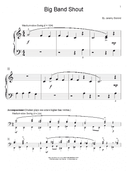 page one of Big Band Shout (Educational Piano)