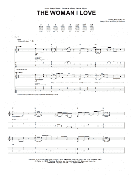page one of The Woman I Love (Guitar Tab)