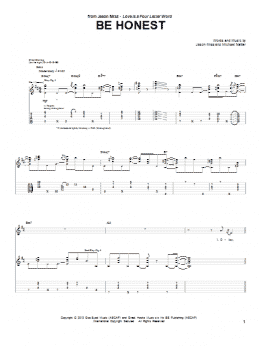 page one of Be Honest (Guitar Tab)