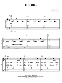 page one of The Hill (Easy Piano)