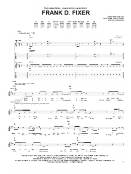 page one of Frank D Fixer (Guitar Tab)