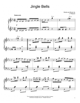 page one of Jingle Bells [Ragtime version] (Piano Solo)