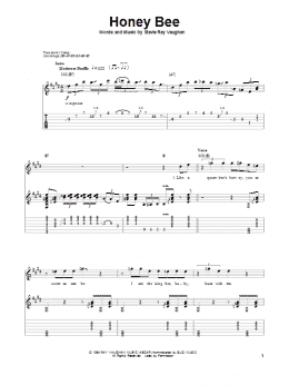 page one of Honey Bee (Guitar Tab (Single Guitar))