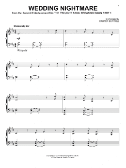 page one of Wedding Nightmare (Piano Solo)