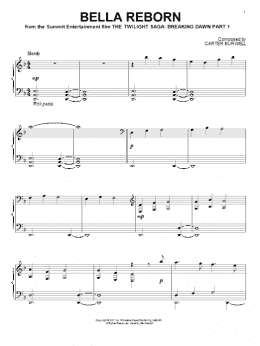 page one of Bella Reborn (Piano Solo)