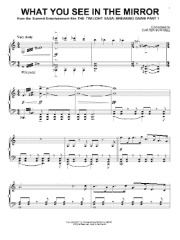 page one of What You See In The Mirror (Piano Solo)