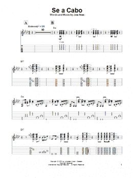 page one of Se A Cabo (Guitar Tab (Single Guitar))