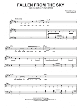 page one of Fallen From The Sky (Piano & Vocal)