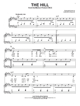 page one of The Hill (Piano & Vocal)
