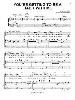 page one of You're Getting To Be A Habit With Me (Piano & Vocal)