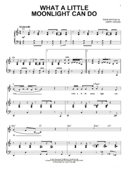 page one of What A Little Moonlight Can Do (Piano & Vocal)