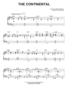 page one of The Continental (Piano & Vocal)
