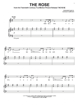 page one of The Rose (Piano & Vocal)
