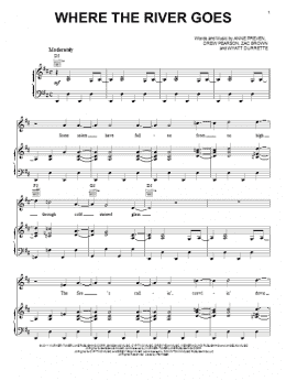 page one of Where The River Goes (Piano, Vocal & Guitar Chords (Right-Hand Melody))