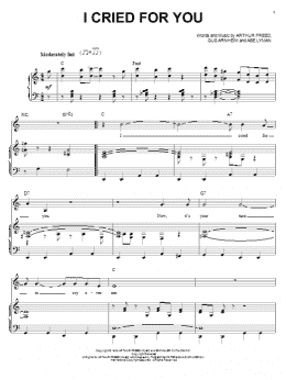 page one of I Cried For You (Piano & Vocal)