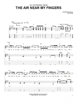 page one of The Air Near My Fingers (Guitar Tab)